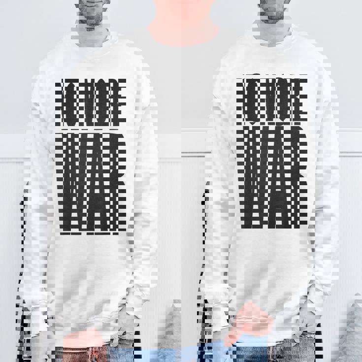 反戦 平和 イスラエル パレスチナ ウクライナ ロシア リビア シリア イエメン クルド トルコ No More War スウェットシャツ 高齢者への贈り物