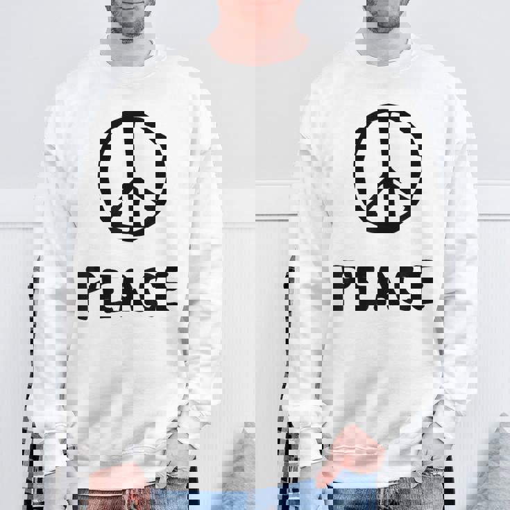 平和の印 平和のシンボル 世界平和 希望 調和 Peaceign World Peaceymbol Hope スウェットシャツ 高齢者への贈り物