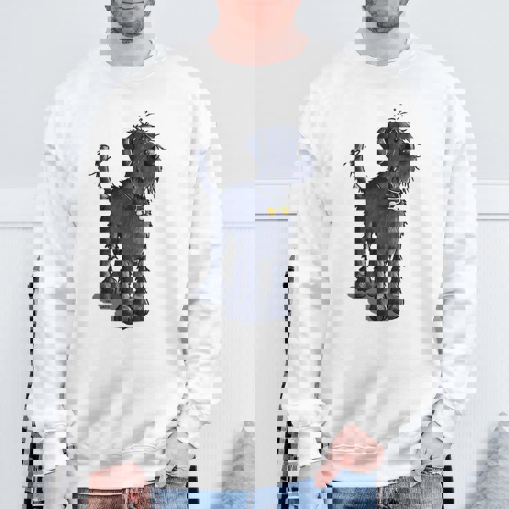 愉快なジャイアントシュナウザー Ichnauzer ギフト ドッグファン 長袖tシャツ スウェットシャツ 高齢者への贈り物
