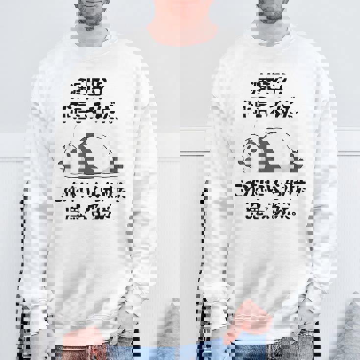 痩せろ？ 何言ってんだ。この体にいくらかけたと思ってるんだ。面白い ギャグ-ジョーク スウェットシャツ 高齢者への贈り物