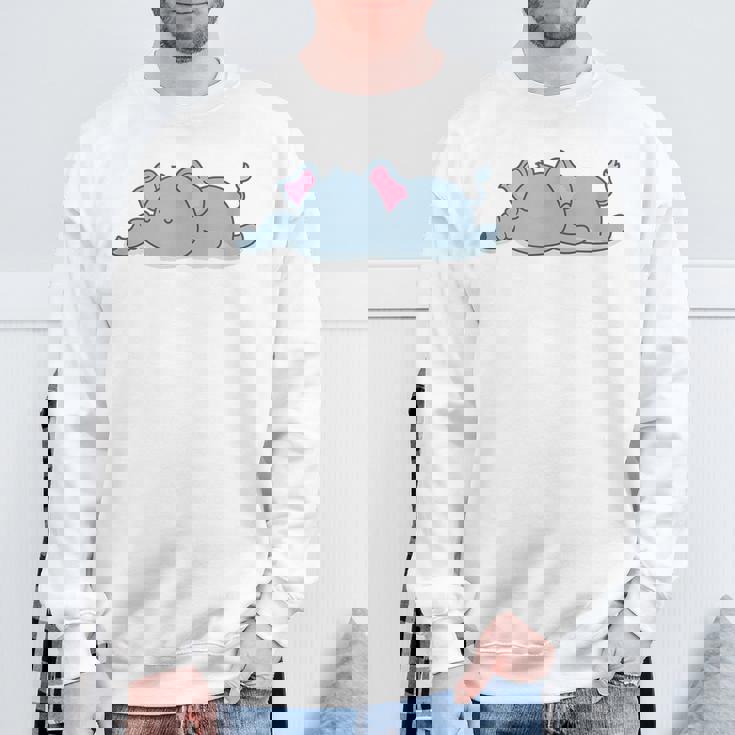 眠っている象 スウェットシャツ 高齢者への贈り物