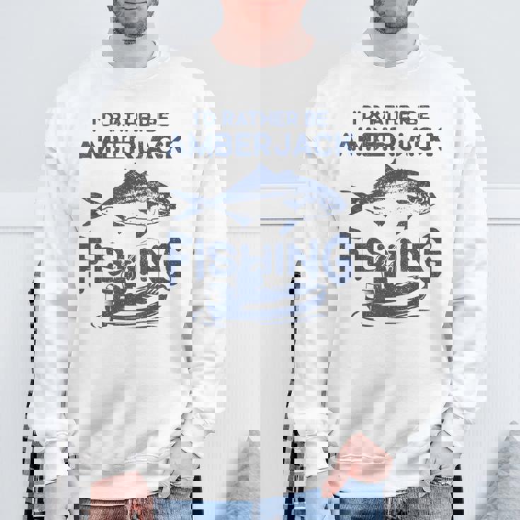 私はむしろなりたい-フィッシャーフィッシャーマンカンパチ釣り スウェットシャツ 高齢者への贈り物