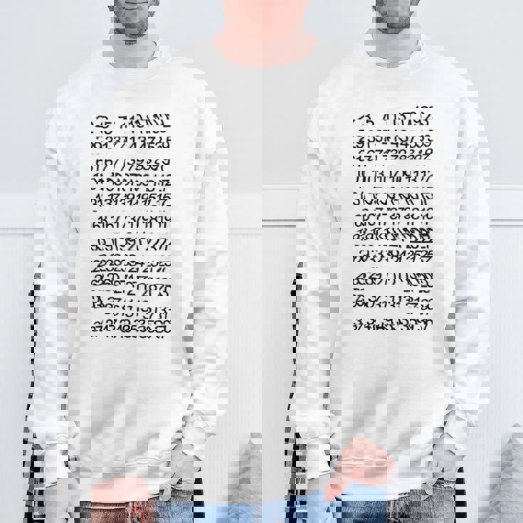 素数 数学 数式 公式 元素記号 化学式 物理 虚数 周期表 円周率 メンズ キッズ 子供 白 プリントosu スウェットシャツ 高齢者への贈り物