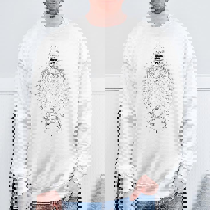 総合格闘技マスター、バックプリント スウェットシャツ 高齢者への贈り物