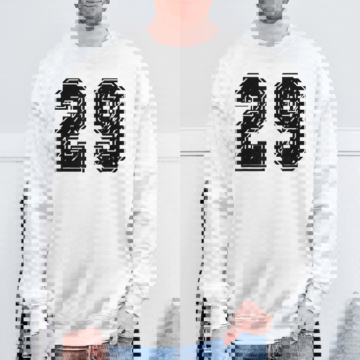 背番号 29 チーム短大スポーツ背番号付きユニフォーム スウェットシャツ 高齢者への贈り物