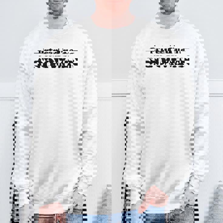 雪だるま ハロウィン コスチューム ごっこ I'm Anowman スウェットシャツ 高齢者への贈り物