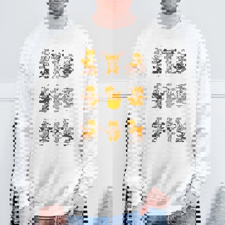 面白いtシャツ 柴犬 筋トレ ジム イヌ グッズ かわいい おもしろ 面白い 服 ネタ おもしろtシャツ スウェットシャツ 高齢者への贈り物