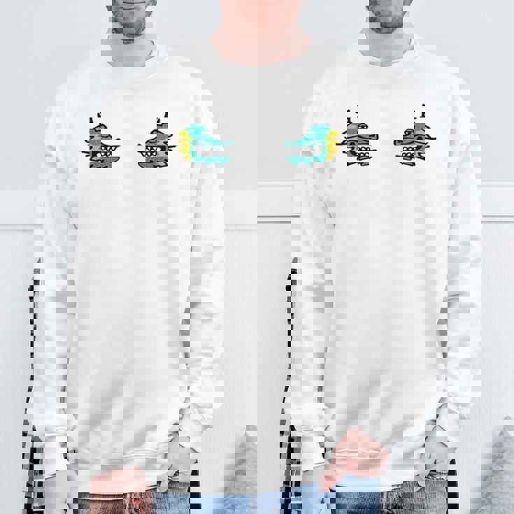 龍 ドラゴン 顔 対称 ポップアート 和風ユニークデザイン スウェットシャツ 高齢者への贈り物