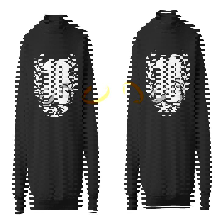 10年目10年目の結婚記念日リース スウェットシャツ