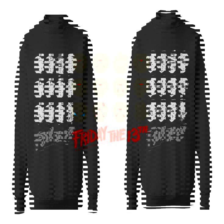 13日の金曜日 ハロウィン デザインマスク 長袖tシャツ スウェットシャツ