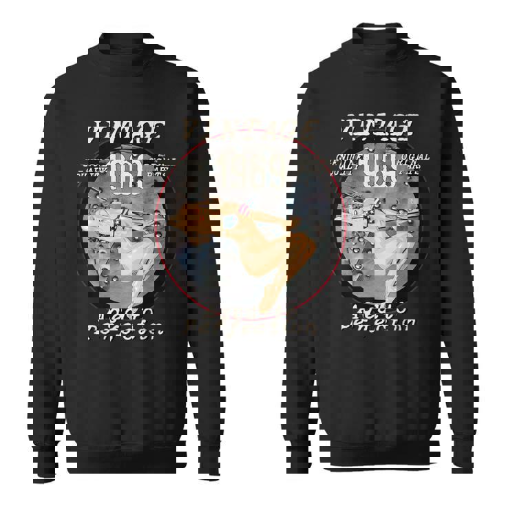 1969 ボンバーノーズアート ホットピンナップ 52歳の誕生日ギフト アンティーク調 スウェットシャツ