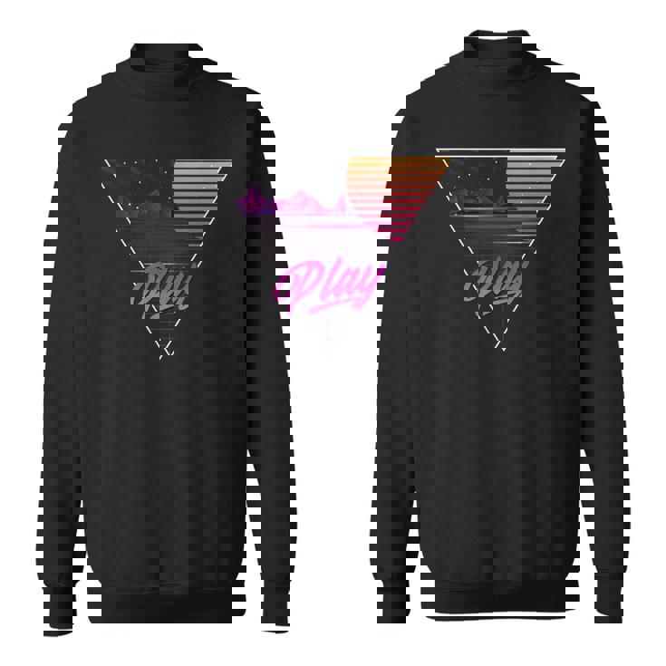 1980年代ynthwave ギフトtシャツ ゲーマーtシャツ レトロスタイリング スウェットシャツ