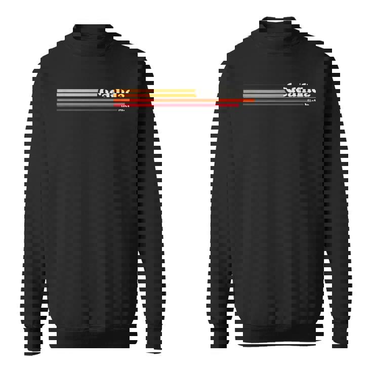 1980年代ヴィンテージグラフィックスタイルキャデラックミシガン。 スウェットシャツ