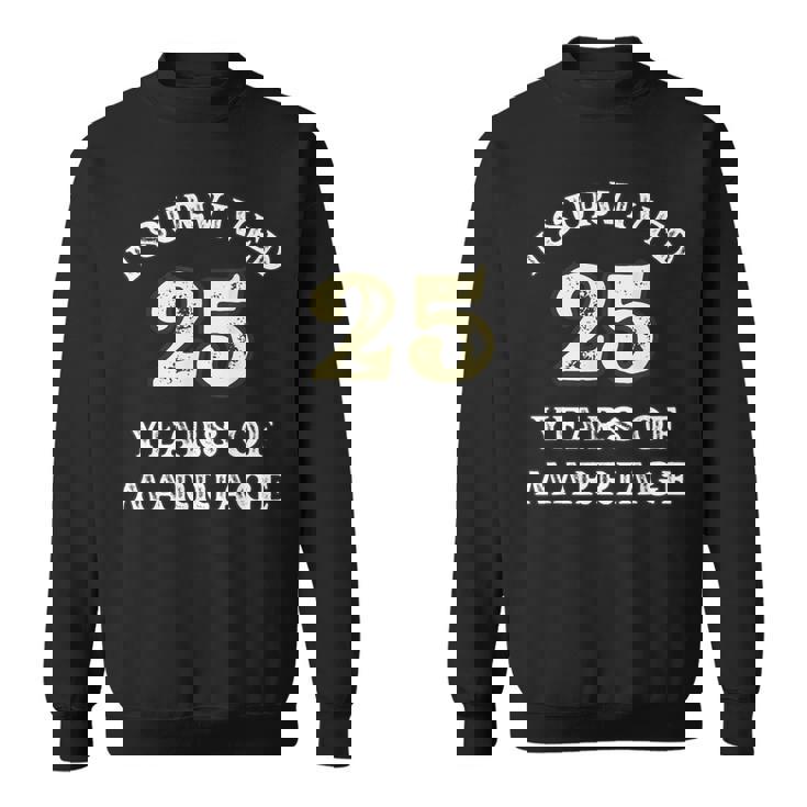 25 Years Of Marriage For ギフト 結婚25周年記念 スウェットシャツ