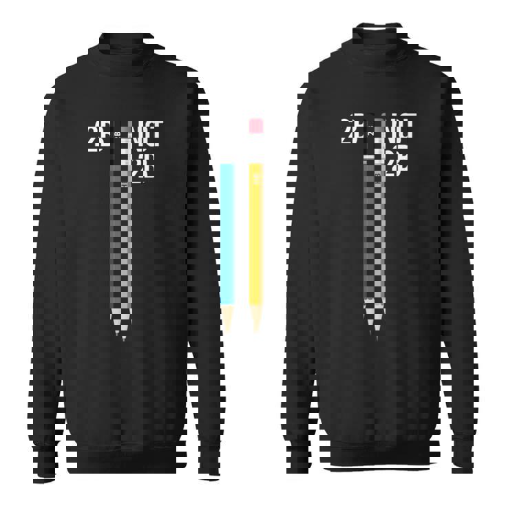 2B Or Not 2B 鉛筆 シェイクスピア ハムレット 引用 面白い 長袖tシャツ スウェットシャツ