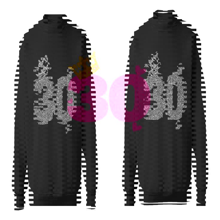 30歳の誕生日 王冠 30歳 誕生日 スウェットシャツ