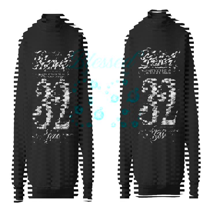 32歳の32歳の誕生日bデーパーティーに神に祝福されて スウェットシャツ