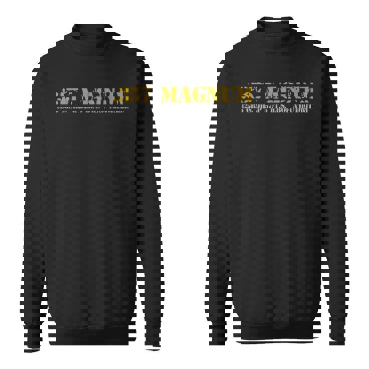 357マグナム弾薬レンジリボルバーtシャツ スウェットシャツ