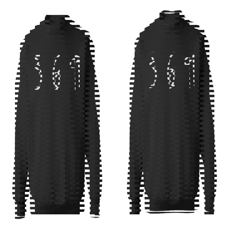 369数秘術の顕現難解な数字方法 スウェットシャツ