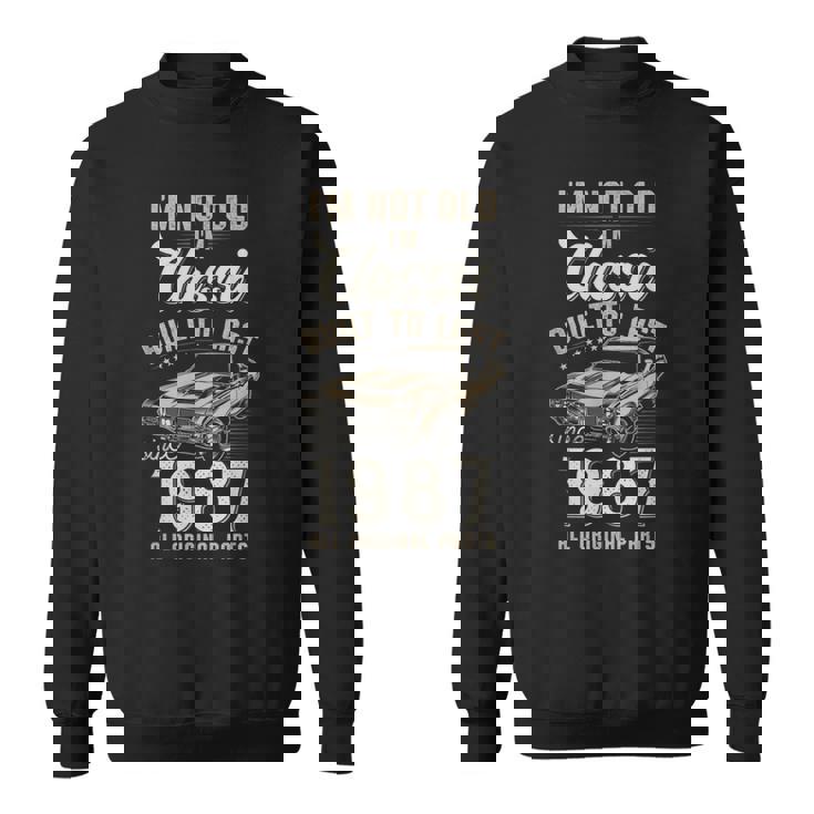 39歳の誕生日 1987年生まれのクラシックカー スウェットシャツ