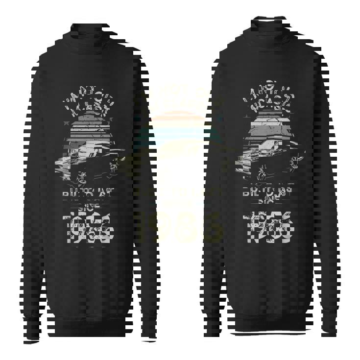 40歳の誕生日 1986年クラシックカー スウェットシャツ