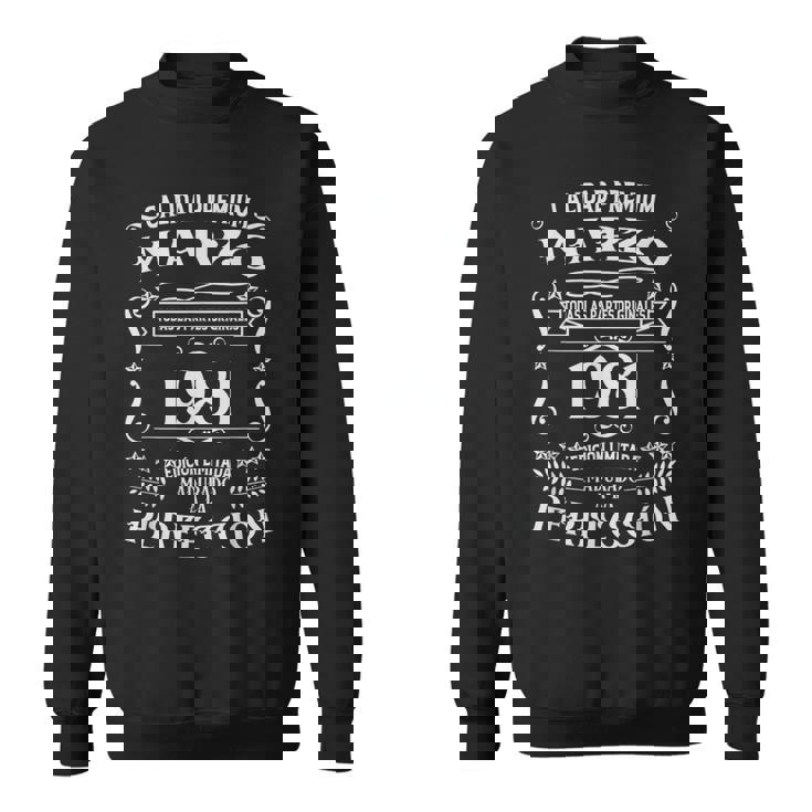 45 Cumpleaños Nacido En Marzo De 1981Intage 45 Años Camisa de entrenamiento