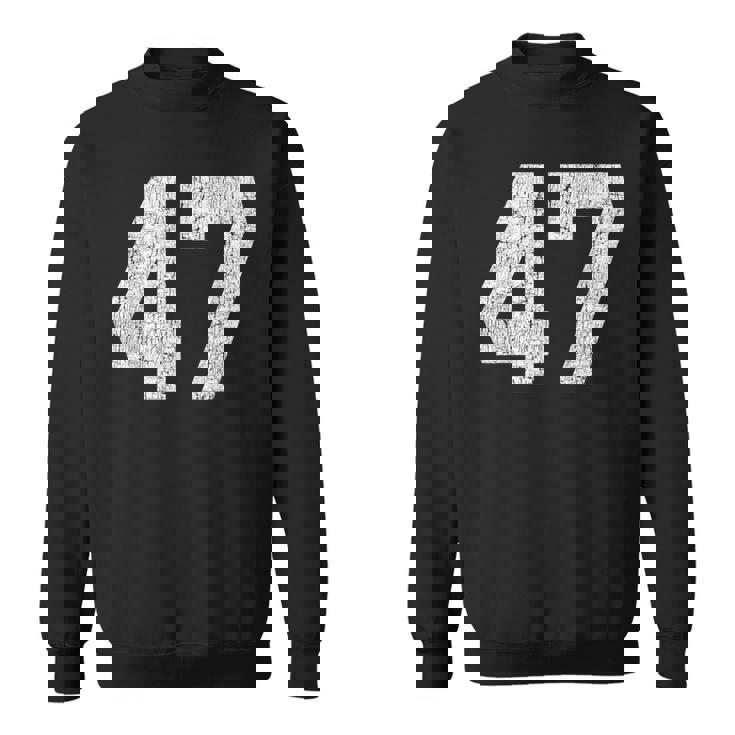 47 ジャージユニフォーム バーシティ スポーツ番号 47歳の誕生日 スウェットシャツ