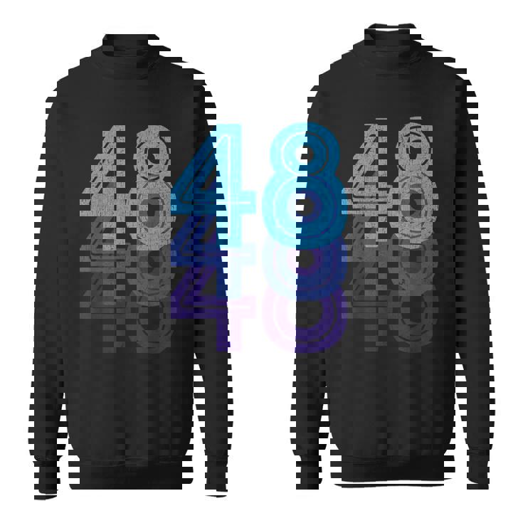 48ラッキーナンバー48歳の誕生日のスポーツチーム スウェットシャツ