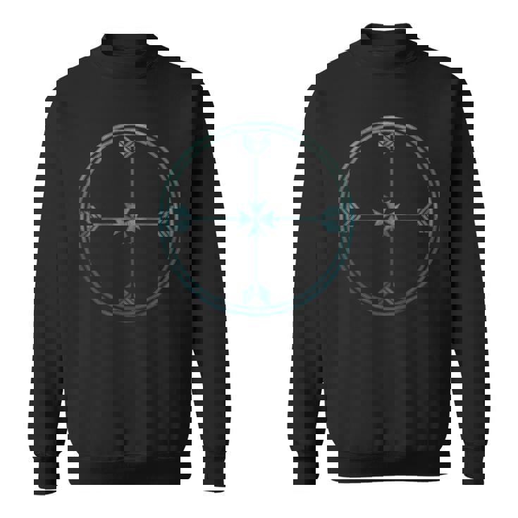 4本の矢、4方向、円、ネイティブアメリカン、インディアン。 スウェットシャツ