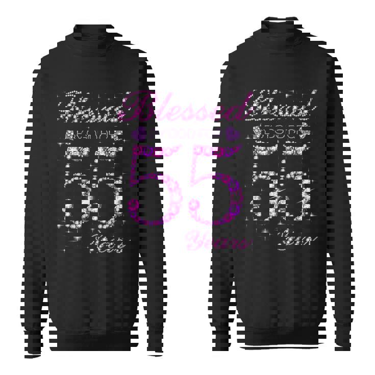 55歳の55歳の誕生日パーティーに神の祝福 スウェットシャツ