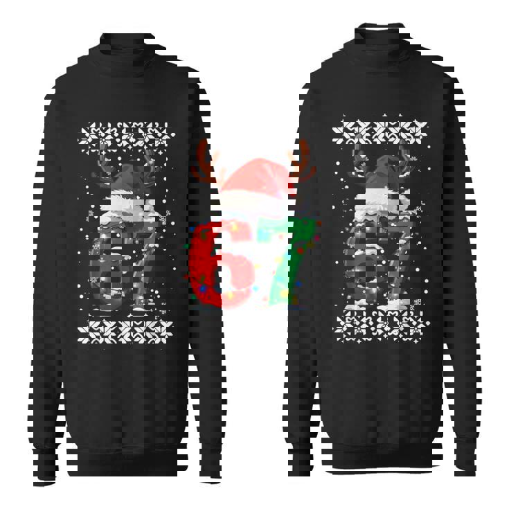 6 7 Couple Pajamas Six Seven Matching 67 Ugly Christmas Sweatshirt