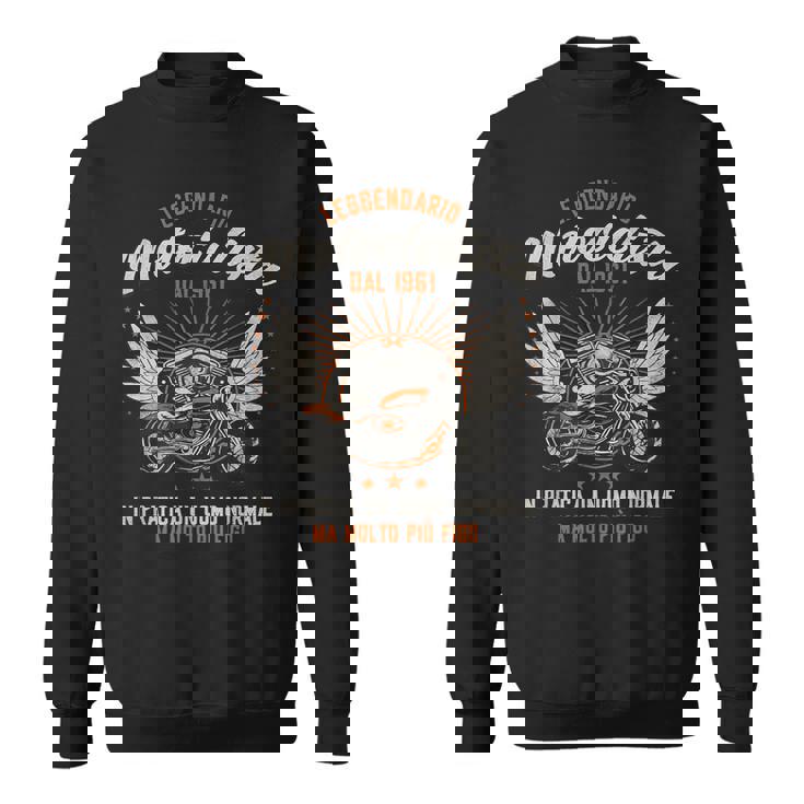 60 Anni Nato 1961 Leggendario Motociclista Figo Regalo Papà Felpa