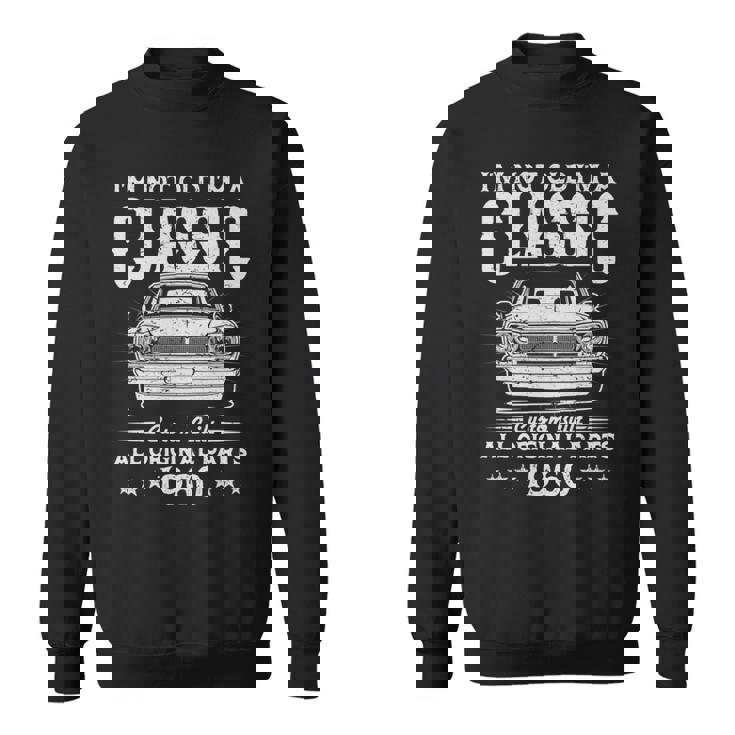 66 歳のギフト ヴィンテージ クラシックカー 1960 66 歳の誕生日 長袖tシャツ スウェットシャツ