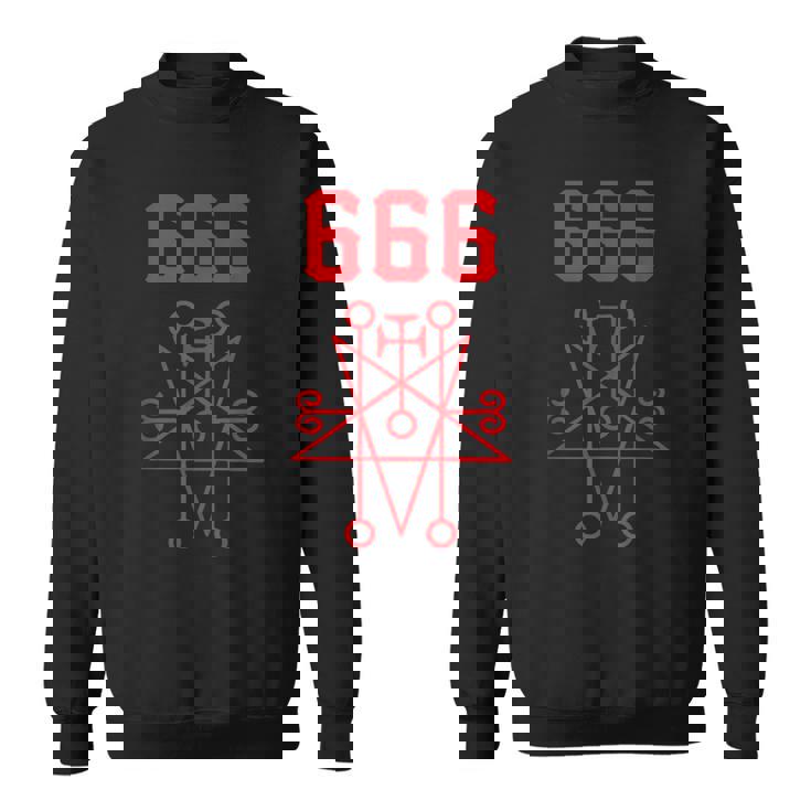 666 悪魔 悪魔のペンタグラム 獣のマーク スウェットシャツ