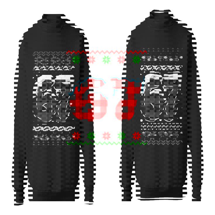 67 Meme Six Seven Meme Slang Christmas Ugly Sweater Sweatshirt