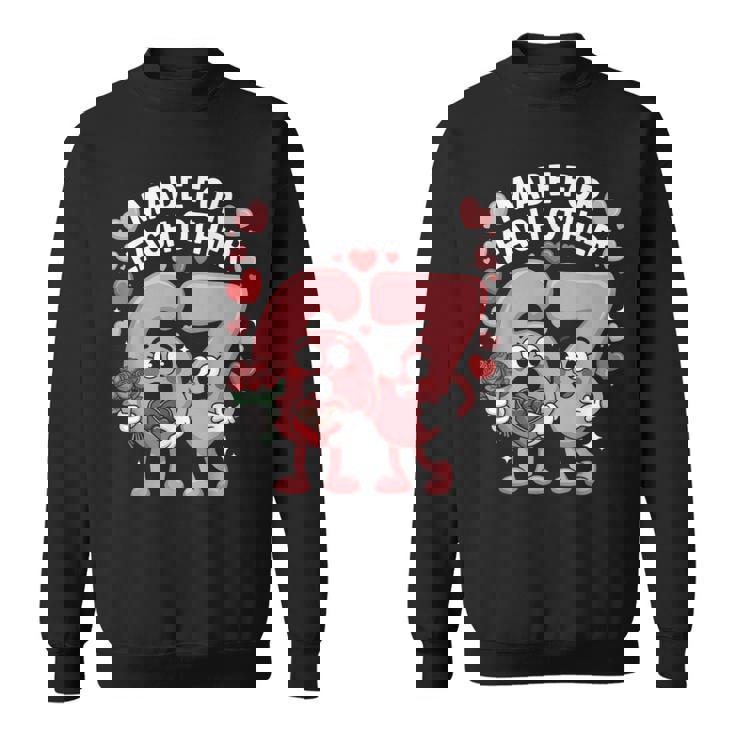 67 Six Seven Meme Gen Alpha Valentines Day Coquette Bow Sweatshirt Unisex