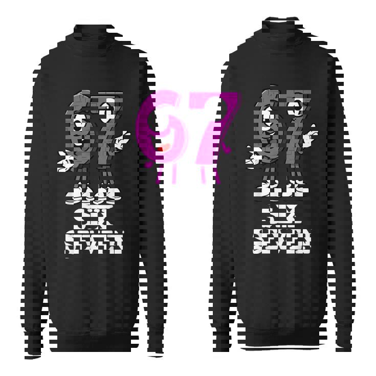 67 シックスセブン 6-7 面白いイタリアンブレインロットゲームスラングミーム スウェットシャツ