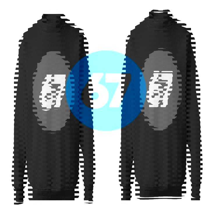 67 歳の誕生日番号 67 バルーン 67 歳の誕生日 スウェットシャツ