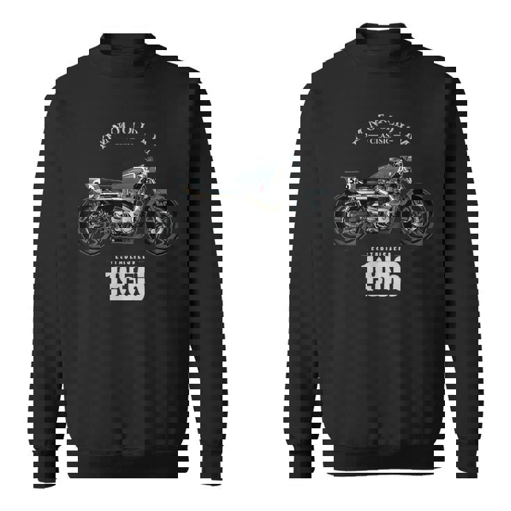 70 歳の誕生日男性オートバイ バイクに乗る人 1956 スウェットシャツ