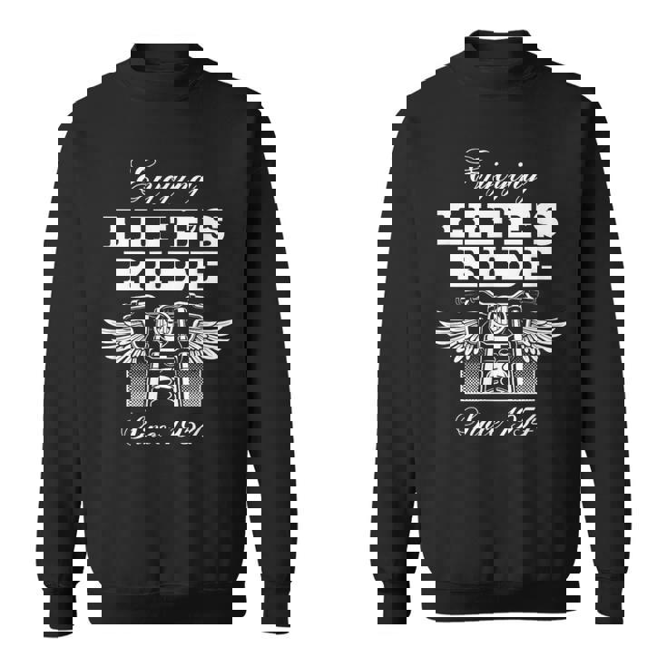 70歳 モーターサイクリスト モーターサイクル ライダー 1954 70歳の誕生日 スウェットシャツ