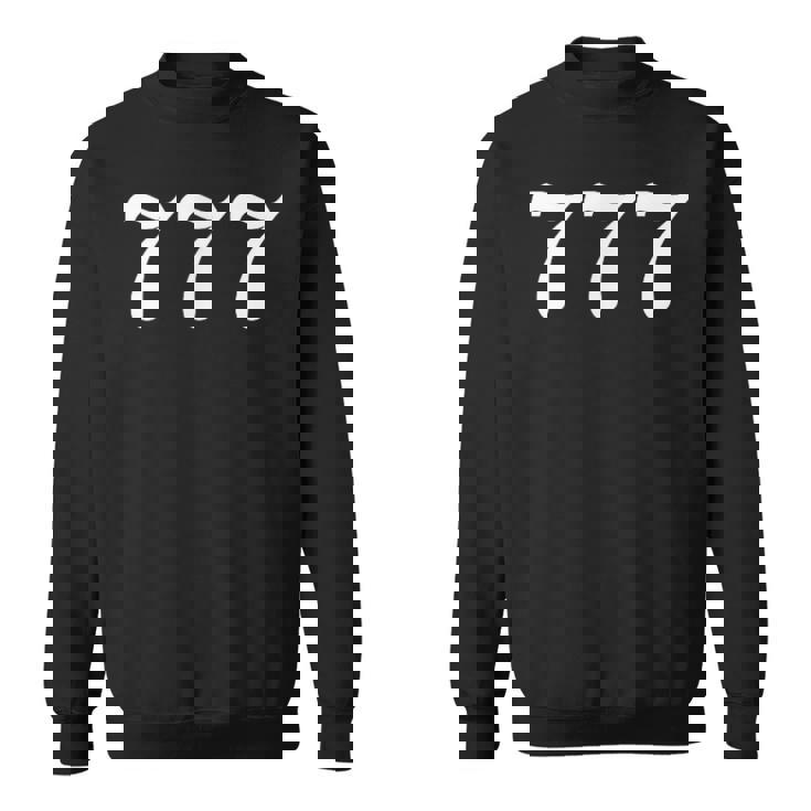 777 天使 神聖 完璧 幸運 番号 777 スピリットガイド スウェットシャツ