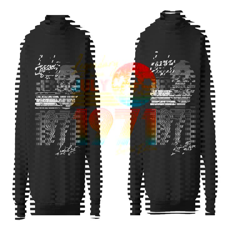 7月誕生日ギフト50年ヴィンテージ1971年生まれ。 スウェットシャツ