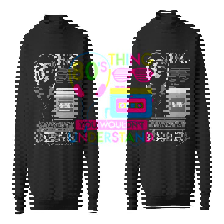 80年代コスチューム 1980年代テーマ パーティー 80年代スタイル ファッション衣装 スウェットシャツ