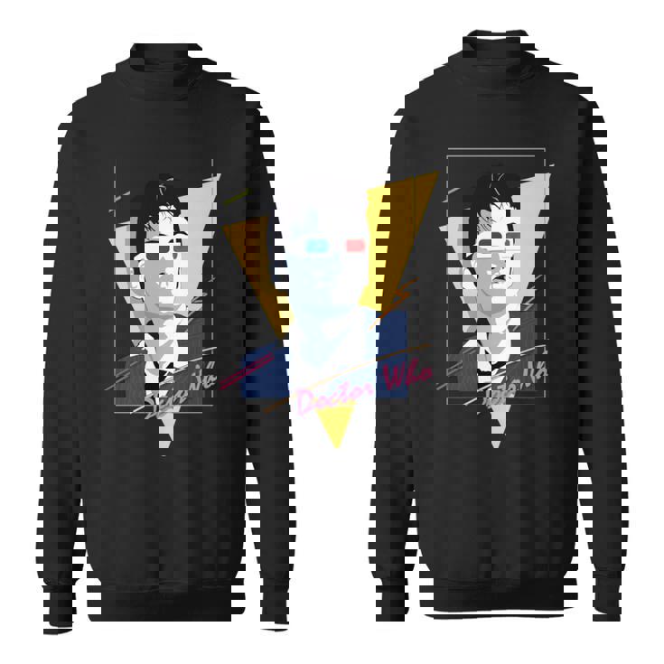 80年代テナントレトロタイムトラベラーsfファン。 長袖tシャツ スウェットシャツ