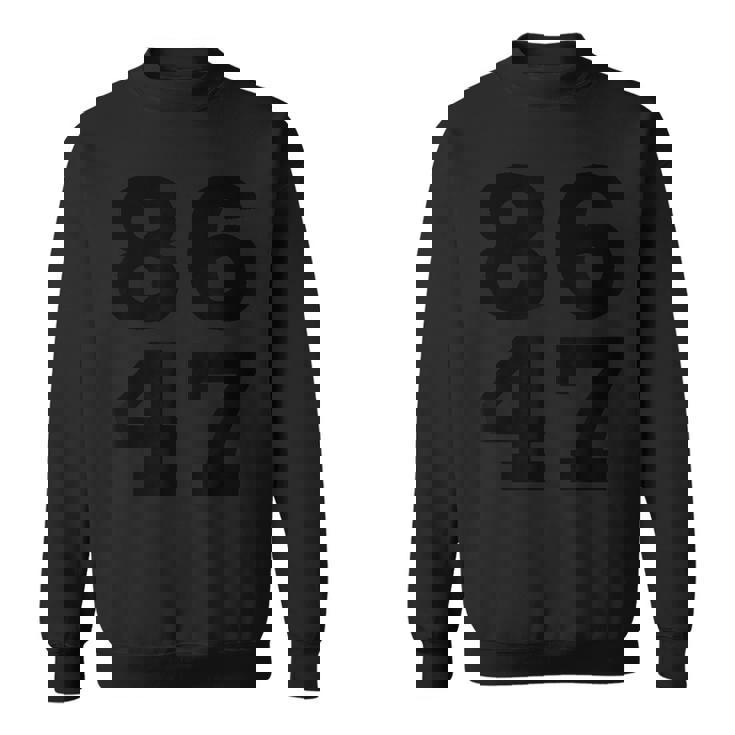 86 47 アンチ・トランプ 微妙 アンチ・トランプ 8647 スウェットシャツ