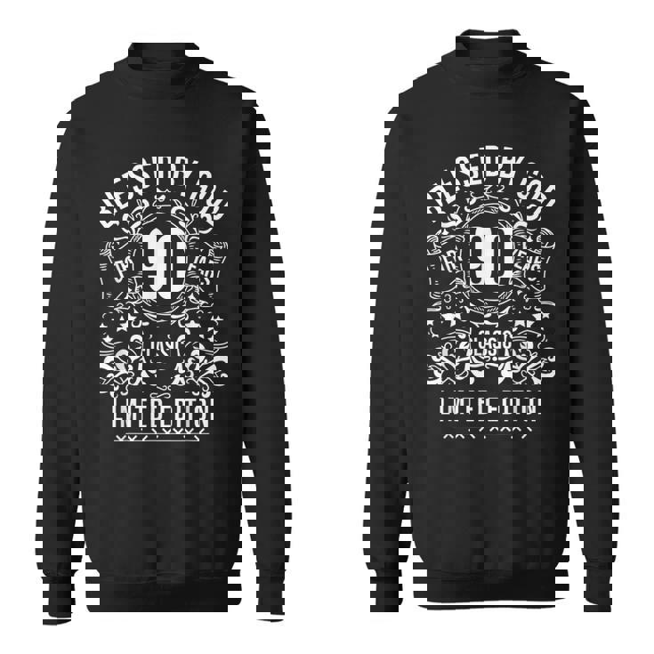 90歳のヴィンテージハッピー90歳の誕生日に神に祝福 スウェットシャツ