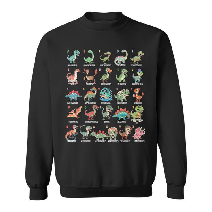A-Z Dinosaure Alphabet Collection Educatif Cute Cartoon Sweater e