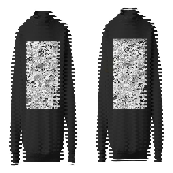 Ahegao オタクアニメ 垂れ下がるよだれアニメ Weeb Love スウェットシャツ