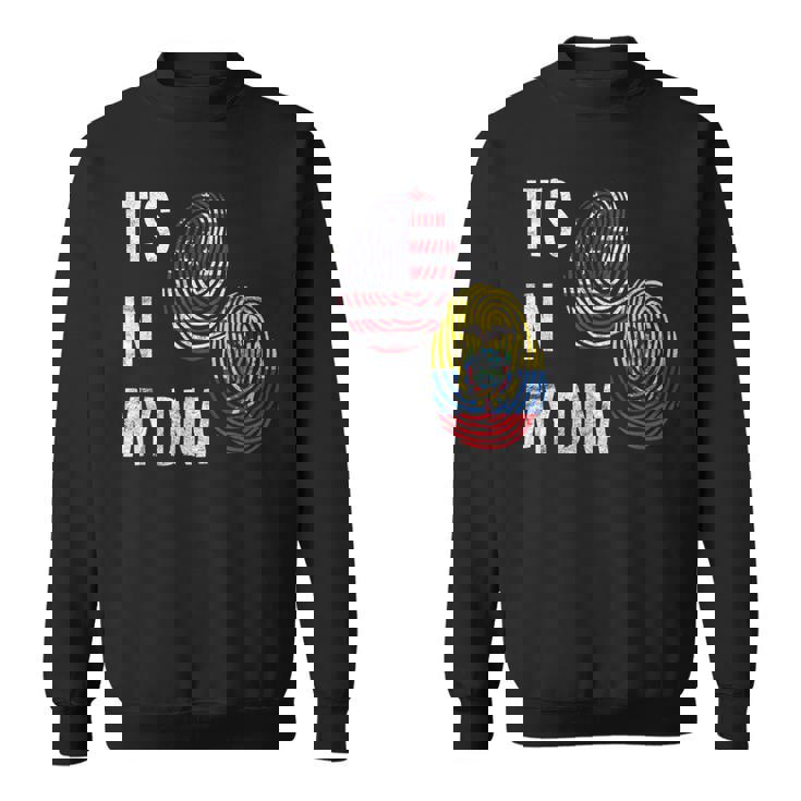 America American USA Ecuador Ecuadorian It's In My DNA Flag Sweatshirt Unisex