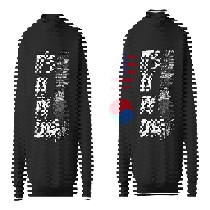 America American USA South Korea Korean It's In My DNA Flag Sweatshirt Unisex